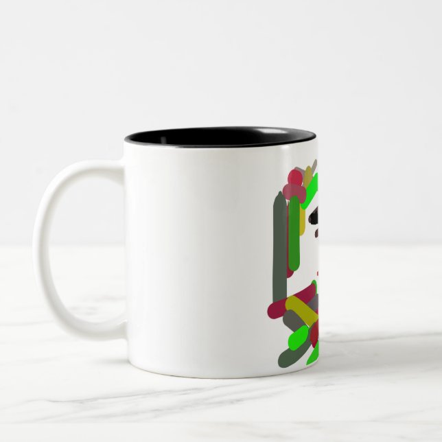 Fox autumn joy Two-Tone coffee mug (Left)