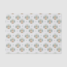 Fox Baby Shower Gift Tissue Paper Winter Woodland