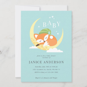 Fox Baby Shower Invitation