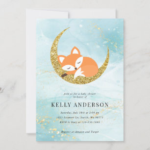 Fox Baby Shower Invitation