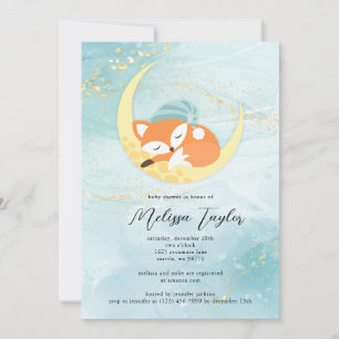 Fox Baby Shower Party Invitation