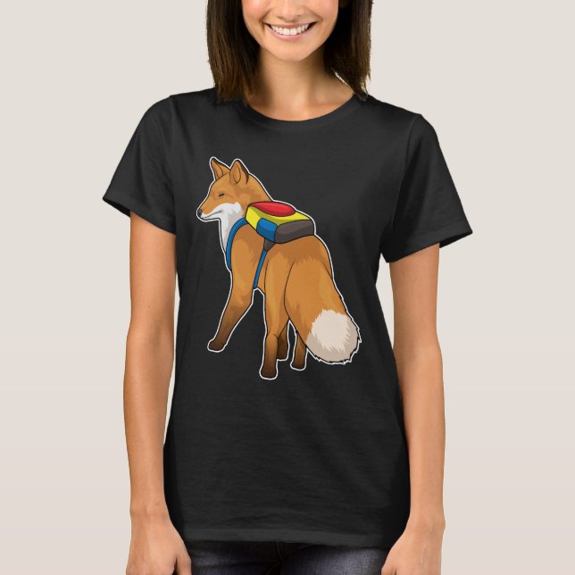 Fox Backpack T-Shirt (Front)