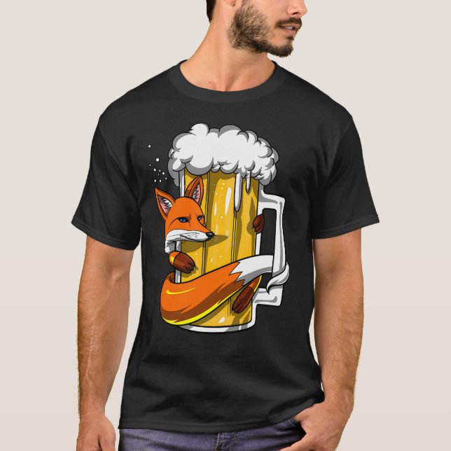 Fox Beer Lover T-Shirt (Front)