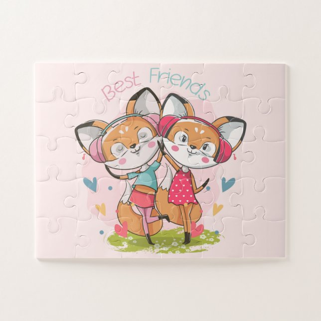 Fox Best Friends  Jigsaw Puzzle (Horizontal)