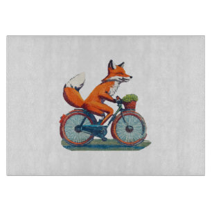 Fox Bicycle Cutting Board