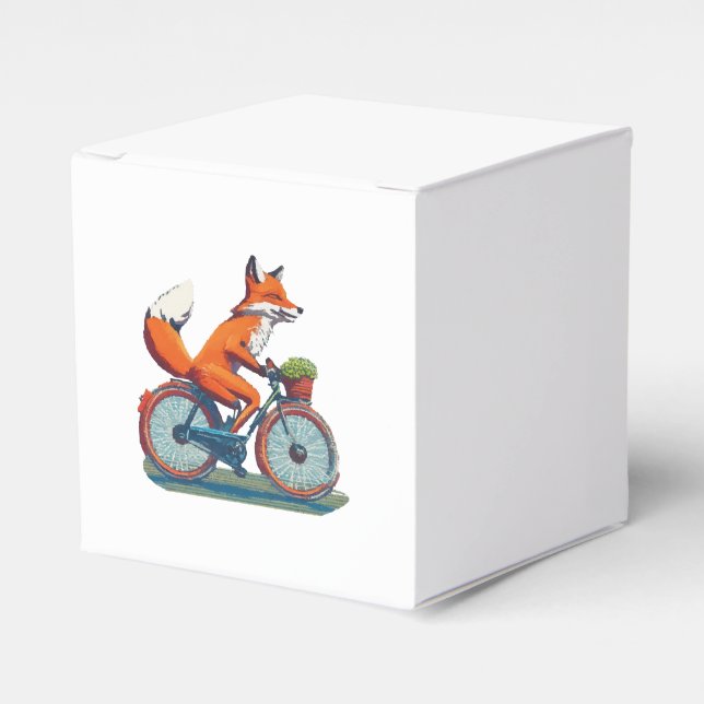 Fox Bicycle Favour Box (Front Side)