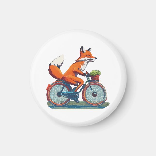 Fox Bicycle Magnet (Front)