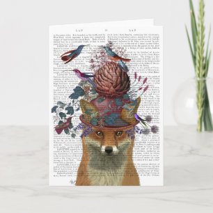 Fox Birdkeeper with Artichoke Card