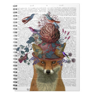 Fox Birdkeeper with Artichoke Notebook