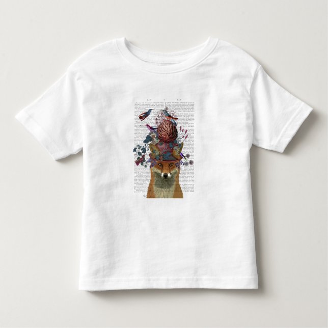 Fox Birdkeeper with Artichoke Toddler T-Shirt (Front)