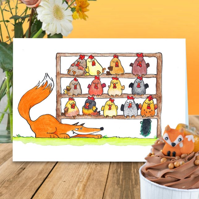 FOX BIRTHDAY SURPRISE greeting card (Creator Uploaded)
