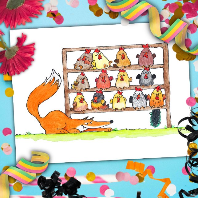 FOX BIRTHDAY SURPRISE postcard (Creator Uploaded)