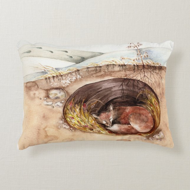 Fox Borrow Decorative Cushion (Front)