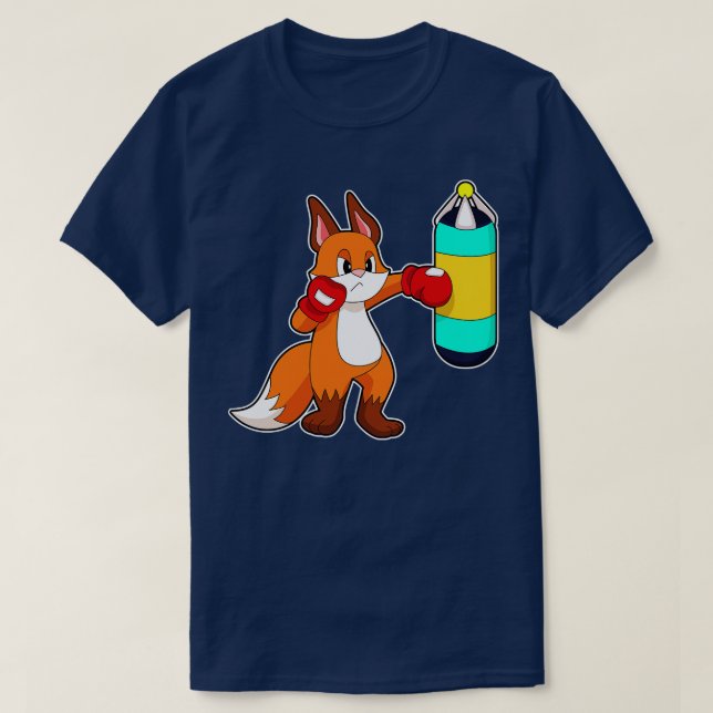 Fox Boxer Punching bag T-Shirt (Design Front)