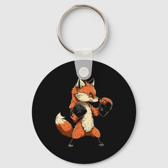 Fox Boxing Gloves Boxer Mma Kickboxer Kickboxing B Key Ring (Front)