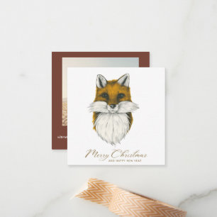 Fox Budget Christmas Photo Card