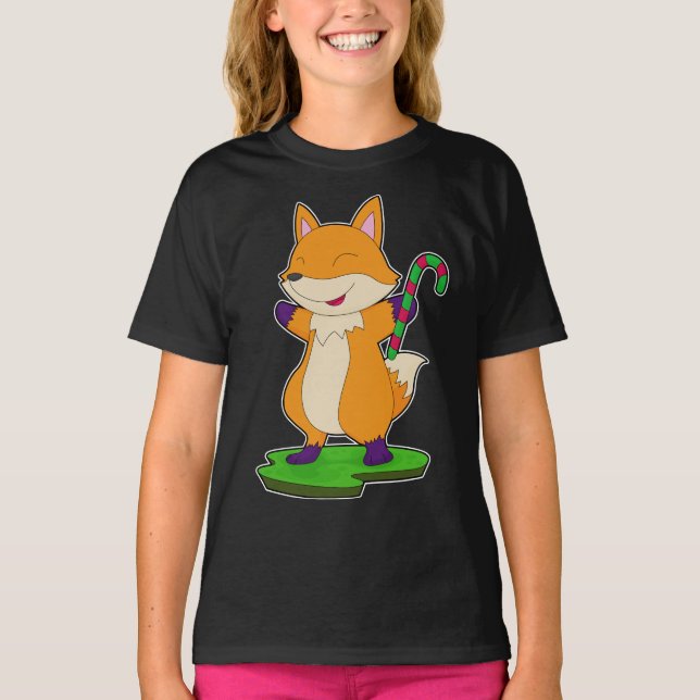 Fox Candy cane T-Shirt (Front)