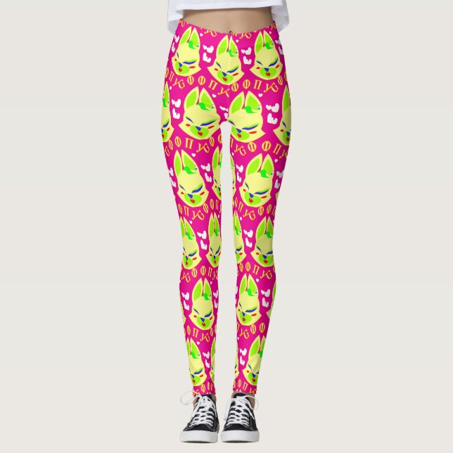 fox cartoon leggings (Front)