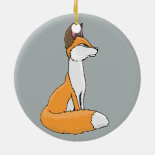 Fox Ceramic Ornament