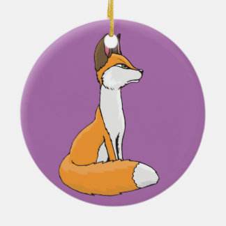 Fox Ceramic Tree Decoration
