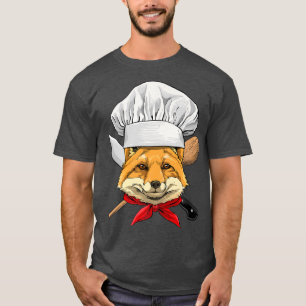 Fox Chef Wildlife Fox Forest, Cooking LoverT-Shirt T-Shirt