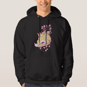 Fox Cherry Blossom Flower Japanese Hoodie