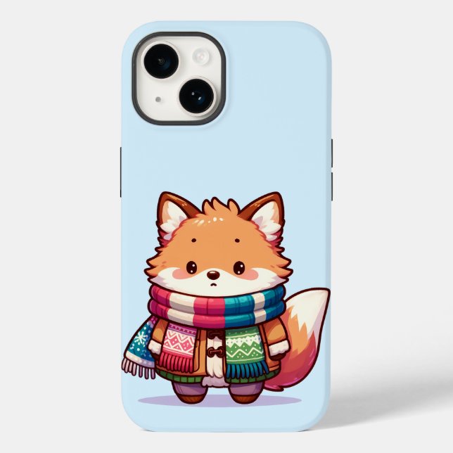 Fox Choupinet in Winter Case-Mate iPhone Case (Back)