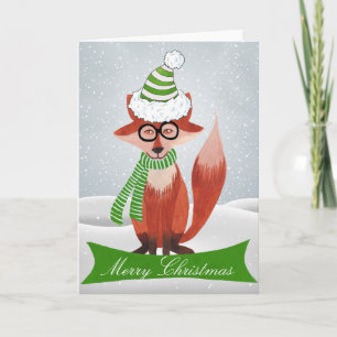 Fox Christmas Card