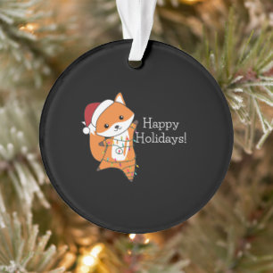 Fox Christmas Snow Winter Animals Foxes Ornament