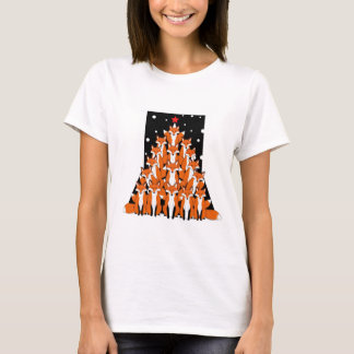 Fox Christmas Tree Fox Xmas Tree t-shirt 