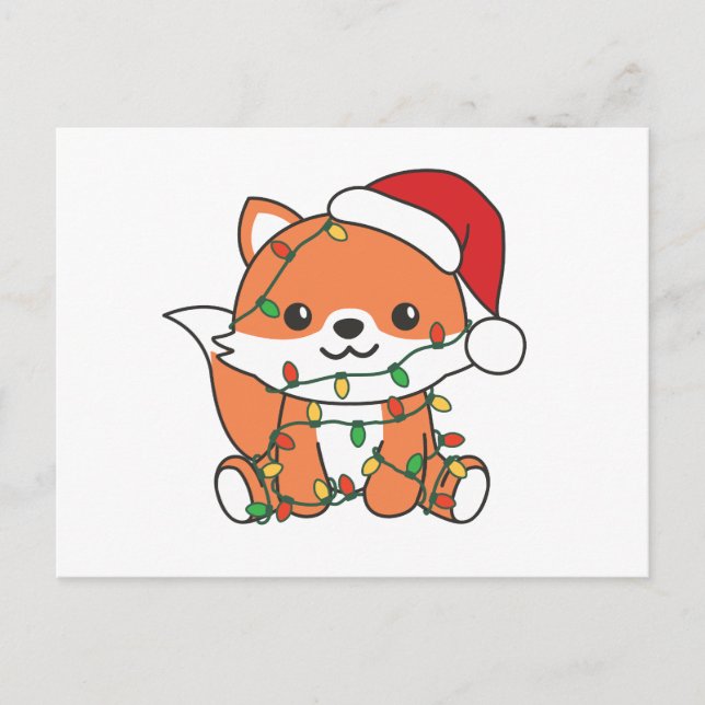 Fox Christmas Winter Animals Holiday Foxes (Front)