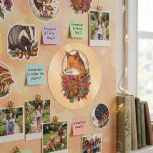 Fox Classic Round Sticker