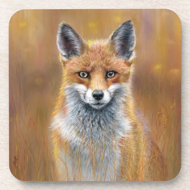 Fox coaster set.  (Front)