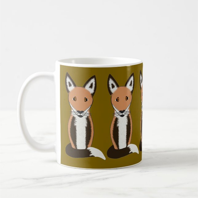 Fox Coffee and Tea Mug (Left)