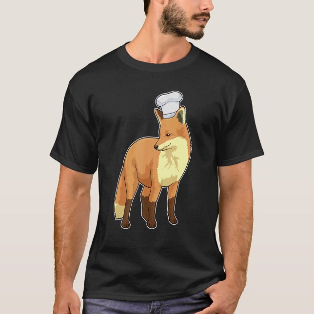 Fox Cook Chef Hat T-Shirt (Front)