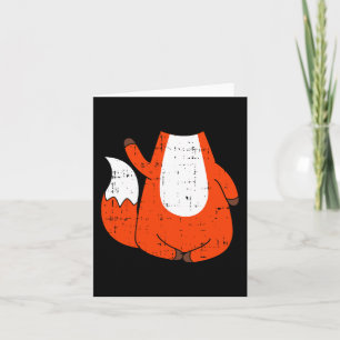 Fox Costume Cute Easy Animal Halloween Gift Card