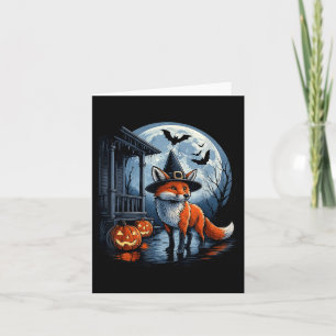 Fox Costume Vintage Halloween Tees For Men Women K Card