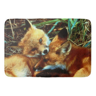 Fox Couple Bath Mat