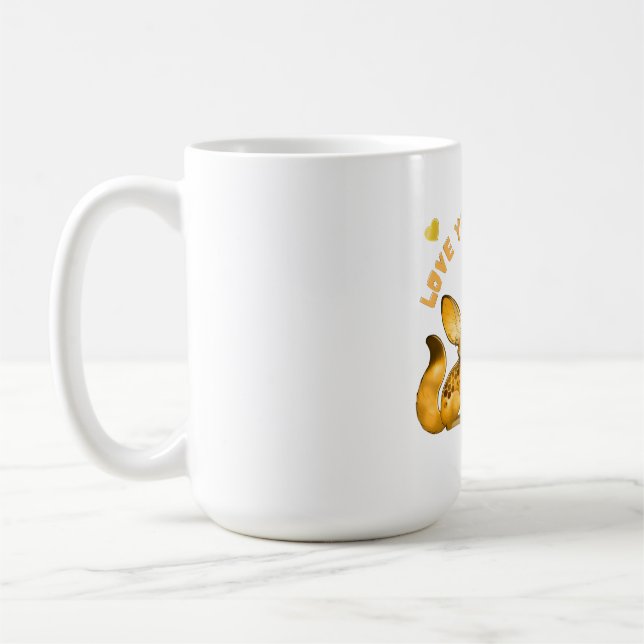  Fox Couple Valentine Art Coffee Mug (Left)