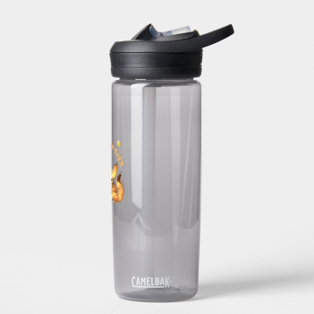  Fox Couple Valentine Art Water Bottle (Left)