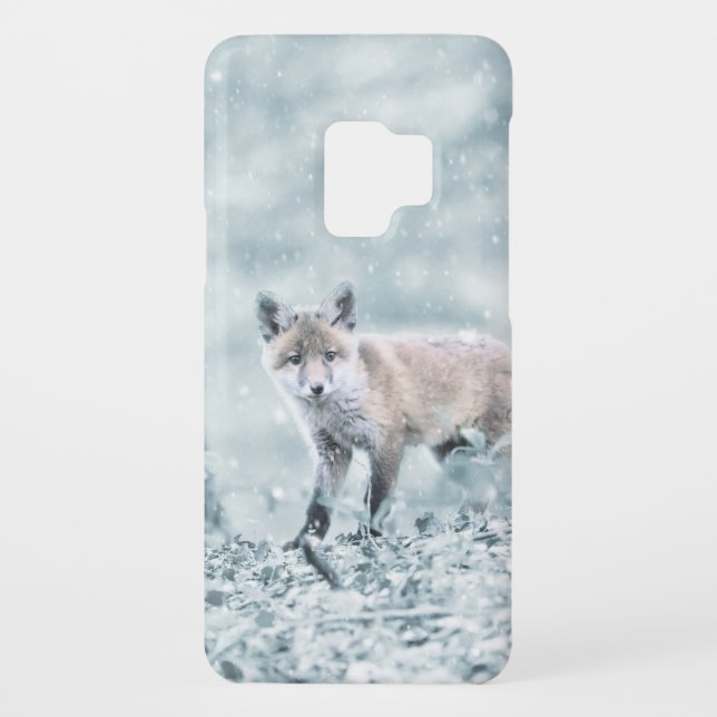 Fox Cub in the Snow Case-Mate Samsung Galaxy Case (Back)