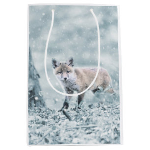 Fox Cub in the Snow Medium Gift Bag