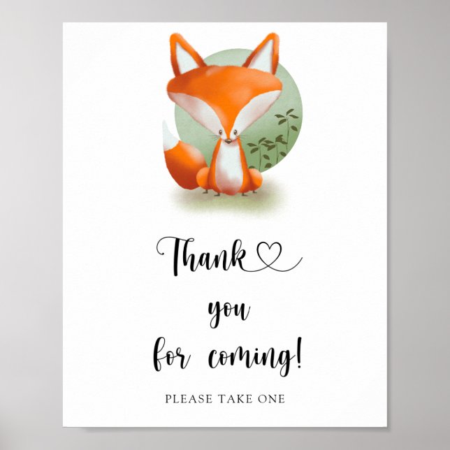 Fox Cub \ Thank you for coming Poster (Front)