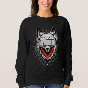 Fox Day Night Gaming I Headset Animal Fox Gamer Wi Sweatshirt