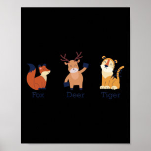 Fox Deer Tiger Animals Subtle Anti Trump _1  Poster