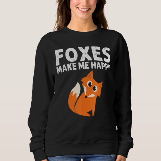 Fox Designs For Men Women Foxes Animal  Wildlife Sweatshirt (Front)