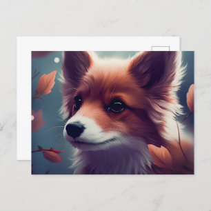 Fox Dog Postcard