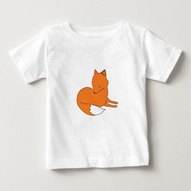 Fox Drawing Baby T-Shirt (Front)