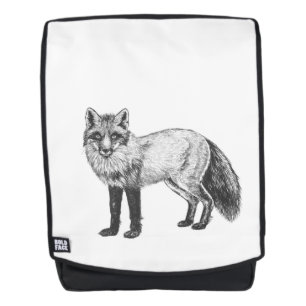 Fox drawing backpack