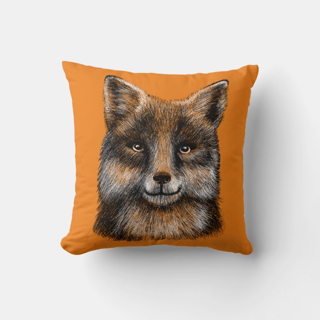 Fox face  cushion (Front)